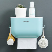 Load image into Gallery viewer, Waterproof Wall Toilet paper box toilet paper towel rack toilet household free punch wall hanging creative pumping Box Home