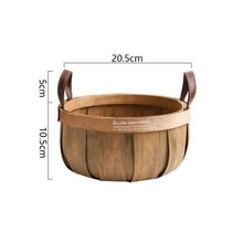 Load image into Gallery viewer, Storage Basket Japanese Protable Handmade Case Kitchen Vegetable Storage Case Picnic Food Basket Wood Basket For Loading Food