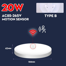 Load image into Gallery viewer, Night Light Led Lamp with Motion Sensor lights Ceiling Night Lamp 220V 110V 20/30/40W For Toilet Lighting Home Bedroom Decor