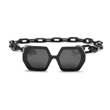 Load image into Gallery viewer, Fashion Punk Square Sunglasses Women Vintage Unique Chain Polygon Sun Glasses Female Shades Large Frame UV400 Eyewear H17