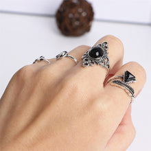 Load image into Gallery viewer, Wholesale 100pcs/Lot Vintage Bohemia Geometry Flowers Silver Plated Finger Rings For Women Mix Style Fashion Jewelry