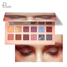 Load image into Gallery viewer, Pudaier 18 colors Eyeshadow Pallete Variety Mermaid Palette of Shadows Glitter Eyeshadow High Quality Waterproof of matte shadow