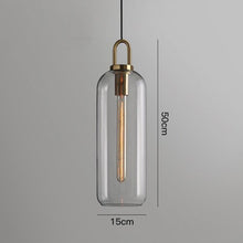Load image into Gallery viewer, Postmodern ins Pendant Lights Luxury Restaurant Lamps Nordic Bar Bedroom Bedside Glass Ball Single Hanging Lamp