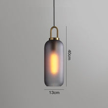 Load image into Gallery viewer, Postmodern ins Pendant Lights Luxury Restaurant Lamps Nordic Bar Bedroom Bedside Glass Ball Single Hanging Lamp