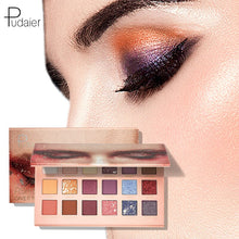 Load image into Gallery viewer, Pudaier 18 colors Eyeshadow Pallete Variety Mermaid Palette of Shadows Glitter Eyeshadow High Quality Waterproof of matte shadow
