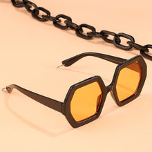 Load image into Gallery viewer, Fashion Punk Square Sunglasses Women Vintage Unique Chain Polygon Sun Glasses Female Shades Large Frame UV400 Eyewear H17