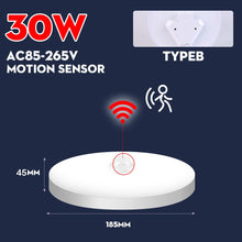 Load image into Gallery viewer, Night Light Led Lamp with Motion Sensor lights Ceiling Night Lamp 220V 110V 20/30/40W For Toilet Lighting Home Bedroom Decor