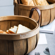 Load image into Gallery viewer, Storage Basket Japanese Protable Handmade Case Kitchen Vegetable Storage Case Picnic Food Basket Wood Basket For Loading Food