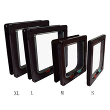 Load image into Gallery viewer, 4 Way Pet Magnetic Lock Door Cat Door Animal Small Pet Cat Dog Gate Smart Lock Plastic Door Easy To In and Out Safe Pet Supplies