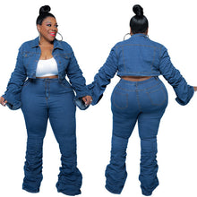 Load image into Gallery viewer, Denim Sets Womens Outfits Plus Size Sets 4XL 3XL Denim Sets Women Womens Sets New Arrival