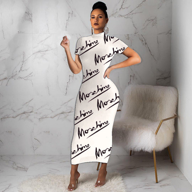 Dresses for Women Y2k White Dress Plus Size Women Clothing Bodycon Dress Print Dress Women Summer Dress Fall Elegant Maxi Dress...