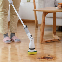 Load image into Gallery viewer, Electric Cleaning Turbo Scrub Brush Waterproof Cleaner Charging Rotating Scrubber Cleaning Brush Bathroom Cleaning Tools Set