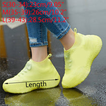 Load image into Gallery viewer, 1 Pair Reusable Silicone Shoe Cover S/M/L Waterproof Rain Shoes Covers Outdoor Camping Slip-resistant Rubber Rain Boot Overshoes.