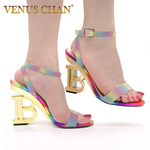 New 2020 Summer high-heeled fashion ladies ankle cross-strap sandals high heels 10cm Sexy Open Toe Women's Sandals for party