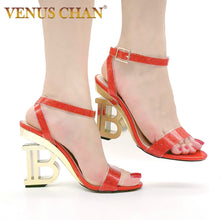 Load image into Gallery viewer, New 2020 Summer high-heeled fashion ladies ankle cross-strap sandals high heels 10cm Sexy Open Toe Women&#39;s Sandals for party