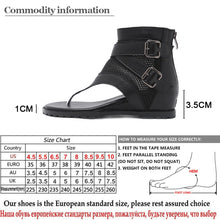 Load image into Gallery viewer, Gdgydh Promotion 2021 Summer Sandals Women Zipper Design Cover Heel Lady Party Shoes Leather Open Toe Woman Sandals Flip Flops