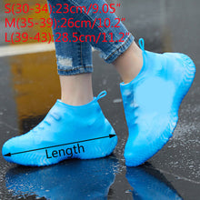 Load image into Gallery viewer, 1 Pair Reusable Silicone Shoe Cover S/M/L Waterproof Rain Shoes Covers Outdoor Camping Slip-resistant Rubber Rain Boot Overshoes.