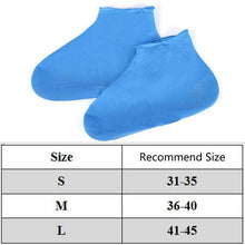 Load image into Gallery viewer, 1 Pair Reusable Silicone Shoe Cover S/M/L Waterproof Rain Shoes Covers Outdoor Camping Slip-resistant Rubber Rain Boot Overshoes.
