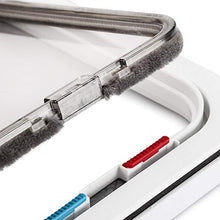 Load image into Gallery viewer, 4 Way Pet Magnetic Lock Door Cat Door Animal Small Pet Cat Dog Gate Smart Lock Plastic Door Easy To In and Out Safe Pet Supplies