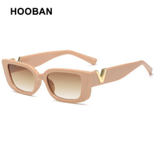Load image into Gallery viewer, HOOBAN 2022 Fashion Cat Eye Sunglasses Luxury V Sun Glasses For Ladies Classic Rectangle Driving Eyewear UV400