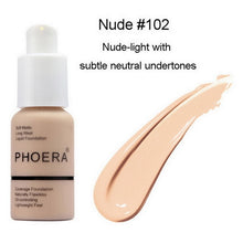 Load image into Gallery viewer, PHOERA Face Foundation Cream Concealer Brighten Waterproof Full Coverage Professional Base