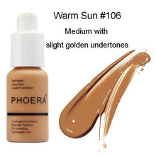 Load image into Gallery viewer, PHOERA Face Foundation Cream Concealer Brighten Waterproof Full Coverage Professional Base