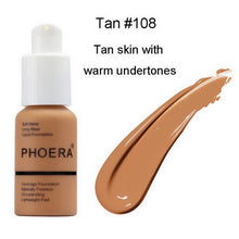 Load image into Gallery viewer, PHOERA Face Foundation Cream Concealer Brighten Waterproof Full Coverage Professional Base