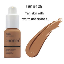 Load image into Gallery viewer, PHOERA Face Foundation Cream Concealer Brighten Waterproof Full Coverage Professional Base