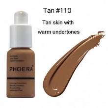 Load image into Gallery viewer, PHOERA Face Foundation Cream Concealer Brighten Waterproof Full Coverage Professional Base