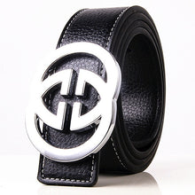 Load image into Gallery viewer, Solid Alloy G Belt High Quality Brand Designer Men&#39;s Real Genuine Leather Belts G BUCKLE