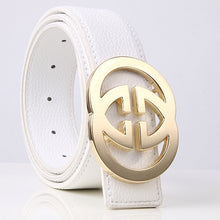 Load image into Gallery viewer, Solid Alloy G Belt High Quality Brand Designer Men&#39;s Real Genuine Leather Belts G BUCKLE