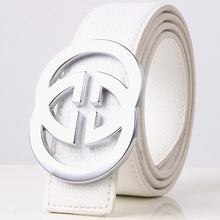 Load image into Gallery viewer, Solid Alloy G Belt High Quality Brand Designer Men&#39;s Real Genuine Leather Belts G BUCKLE