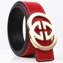 Load image into Gallery viewer, Solid Alloy G Belt High Quality Brand Designer Men&#39;s Real Genuine Leather Belts G BUCKLE