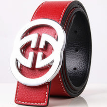 Load image into Gallery viewer, Solid Alloy G Belt High Quality Brand Designer Men&#39;s Real Genuine Leather Belts G BUCKLE