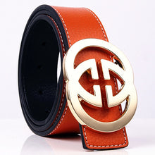 Load image into Gallery viewer, Solid Alloy G Belt High Quality Brand Designer Men&#39;s Real Genuine Leather Belts G BUCKLE