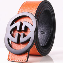 Load image into Gallery viewer, Solid Alloy G Belt High Quality Brand Designer Men&#39;s Real Genuine Leather Belts G BUCKLE