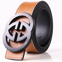 Load image into Gallery viewer, Solid Alloy G Belt High Quality Brand Designer Men&#39;s Real Genuine Leather Belts G BUCKLE