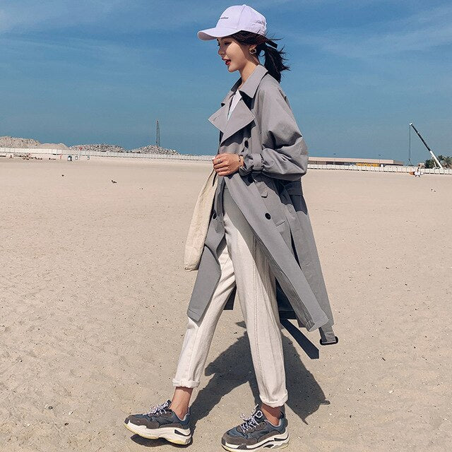 Women New Fashion Windbreaker