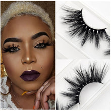 Load image into Gallery viewer, Visofree Eyelashes Mink Eyelashes Criss-cross Strands Cruelty Free 3D 25mm Lashes Mink Lashes Soft Dramatic Eyelashes E80 Makeup