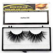 Load image into Gallery viewer, Visofree Eyelashes Mink Eyelashes Criss-cross Strands Cruelty Free 3D 25mm Lashes Mink Lashes Soft Dramatic Eyelashes E80 Makeup
