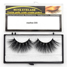 Load image into Gallery viewer, Visofree Eyelashes Mink Eyelashes Criss-cross Strands Cruelty Free 3D 25mm Lashes Mink Lashes Soft Dramatic Eyelashes E80 Makeup
