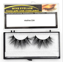 Load image into Gallery viewer, Visofree Eyelashes Mink Eyelashes Criss-cross Strands Cruelty Free 3D 25mm Lashes Mink Lashes Soft Dramatic Eyelashes E80 Makeup
