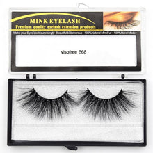 Load image into Gallery viewer, Visofree Eyelashes Mink Eyelashes Criss-cross Strands Cruelty Free 3D 25mm Lashes Mink Lashes Soft Dramatic Eyelashes E80 Makeup