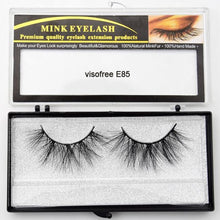Load image into Gallery viewer, Visofree Eyelashes Mink Eyelashes Criss-cross Strands Cruelty Free 3D 25mm Lashes Mink Lashes Soft Dramatic Eyelashes E80 Makeup