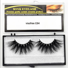 Load image into Gallery viewer, Visofree Eyelashes Mink Eyelashes Criss-cross Strands Cruelty Free 3D 25mm Lashes Mink Lashes Soft Dramatic Eyelashes E80 Makeup