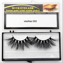 Load image into Gallery viewer, Visofree Eyelashes Mink Eyelashes Criss-cross Strands Cruelty Free 3D 25mm Lashes Mink Lashes Soft Dramatic Eyelashes E80 Makeup