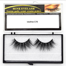 Load image into Gallery viewer, Visofree Eyelashes Mink Eyelashes Criss-cross Strands Cruelty Free 3D 25mm Lashes Mink Lashes Soft Dramatic Eyelashes E80 Makeup