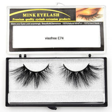 Load image into Gallery viewer, Visofree Eyelashes Mink Eyelashes Criss-cross Strands Cruelty Free 3D 25mm Lashes Mink Lashes Soft Dramatic Eyelashes E80 Makeup