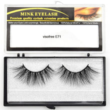 Load image into Gallery viewer, Visofree Eyelashes Mink Eyelashes Criss-cross Strands Cruelty Free 3D 25mm Lashes Mink Lashes Soft Dramatic Eyelashes E80 Makeup