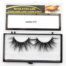 Load image into Gallery viewer, Visofree Eyelashes Mink Eyelashes Criss-cross Strands Cruelty Free 3D 25mm Lashes Mink Lashes Soft Dramatic Eyelashes E80 Makeup